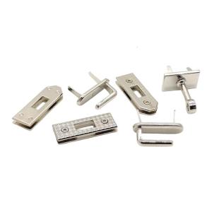 6PCS Metal Bag Lock Hardware Practical Corrosion Resistant Purse Fastener Kit For DIY Handbag Repair Accessories