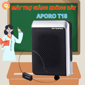 Máy Trợ Giảng Không Dây APORO T18 - Công Suất 30W Mic UHF Ổn Định Có Bluetooth Âm Thanh Sống Động