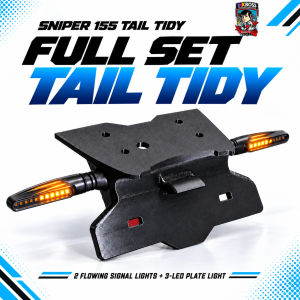 Sniper 155 Tail Tidy Underneath Cover & Plate Holder | Plate Light & Flowing Signal Light Options | InkBoss Customz