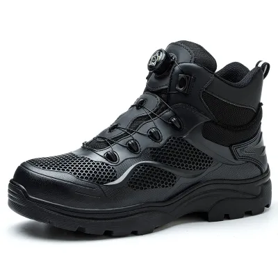 【Expert Recommended】 Motorcycle Riding Boots Anti-Smash Anti-Puncture Safety ShoesSteel-Toe Labor Protection