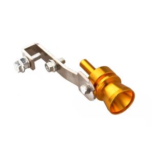 TKC28 Motorcycle S/M/L/XL Motorbike Aluminum alloy Simulator Sound Pipe Roar Maker Car Blow Off Turbo Whistle Turbo Exhaust Pipe Sound Muffler Blow Off Valve Exhaust Muffler Pipe