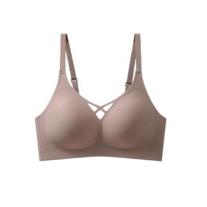 SNSDOJ Push-up Seamless Brassiere Close-fitting Shockproof Underwear for Women Comfortable Anti-sagging Wireless Deep V Bra Girls