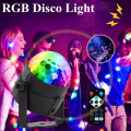Sound Activated Rotating Disco Light Colorful LED Stage Light RGB Laser Projector Lamp DJ Party Light for Home KTV Bar Xmas. 
