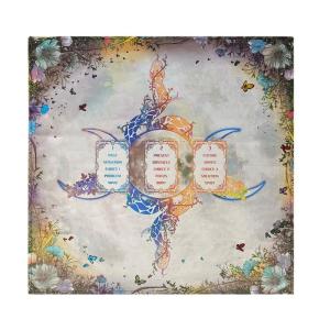 Đọc sách tarots Khăn trải bàn divinations thẻ Khăn trải bàn tấm thảm chiêm tinh của witchcrafts boong vải tường decors