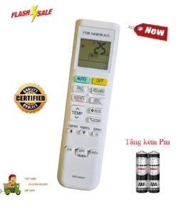 Remote Điều khiển thay thế điều hòa Dai_kin Hàng tốt các dòng ATKA ATKQ ATKC ATF FTHF FTC FTV FTKQ Tặng kèm Pin
