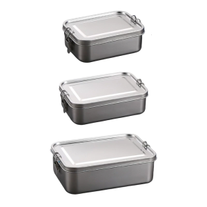 Đa năng kim loại bentos hộp thay thế công suất trường hợp leakproof container cho bánh mì ăn nhẹ và trái cây