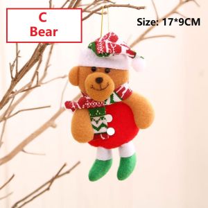H&A Christmas Santa Claus Deer Hanging Ornaments Xmas Doll Gifts Christmas Tree Pendant Decorations