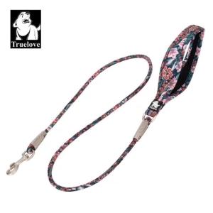 TrueloveLeash Floral Rope Leash for Dog and Cat Neoprene Padded Handle 100% Cotton Fabric Zinc-alloy Hook Outdoors TLL25732026