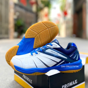 Giày cầu lông pickleball nam nữ cao cấp Promax 19004 Trắng