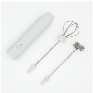 USB Rechargeable Hand Mixer Double-Stick Egg Beater & Milk Frother Multifunctional Kitchen Whisk Tool