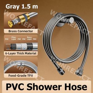 1.5m Flexible Shower Hose Thickened PVC Replacement Tube Bathroom