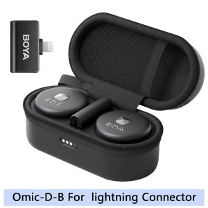 BOYA Omic D/U Wireless Lavalier Lapel Microphone For Smartphone Youtube Podcast Recording Interview Live Broadcast