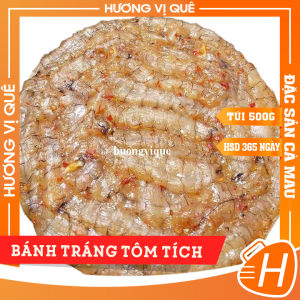Bánh Tráng Tôm Tít Cà Mau - Túi Hút Chân Không 500g (12-16 bánh) - Đặc Sản Cà Mau