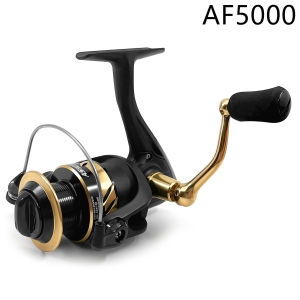 Ashconfish AF-Series Spinning Reel Metallic Spinning Fishing Reel Shallow Cup 8BB 12KG Max Drag 1000/2000/3000/4000/5000 Seawater/Freshwater Reel