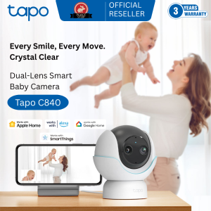 3 Years Warranty - Tapo C840 Pan/Tilt Smart AI Baby Monitor 2K 4MP | Infant Camera | Baby Cctv | New born Cctv