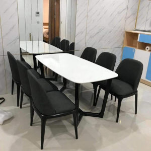 Bộ bàn ăn mặt đá nhân tạo bàn ăn 6 ghế GRACE cao cấp - hàng chính hãng bảo hành 12 tháng