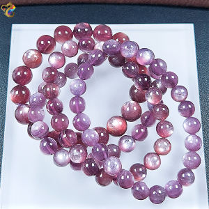 Premium Grade Lepidolite Emerald Bracelet