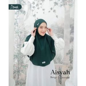 Bergo Aisyah Non Pad by Syaqila Hijab Instan Daily Bertali Kanan Kiri Bahan Diamond Premium Branded