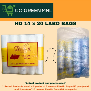 250 pcs All-Purpose Bag 14"x 20" / Multi-Purpose Packing Labo Bag Grocery Veggies Seafood