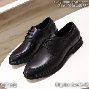 Giày công sở da thật giày tây big size cỡ lớn Eu:45-46 cho nam chân to. Large size men’s leather shoes oxford-derby-brogue shoes 44 45 46 47 48 for big feet - GT192