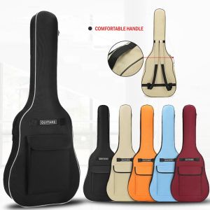 Túi Đựng Đàn Guitar Oxford 600D Túi Đựng Đàn Guitar 40/41 Inch Túi Đeo Vai Đôi Ba Lô Cotton Đệm 5MM Túi Chống Nước Màu Trơn