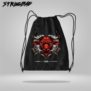 Tas Serut Futsal Bola Olahraga Gymsack String Bag Motif Japan Samurai Fullprint AR