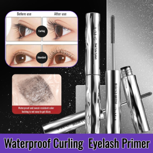 Waterproof Natural Curling Long-Lasting Eyelash Primer Curling Makeup Setting Threaded Brush Hair Mascara Liquid Sweatproof Feather Fiber Base Eyelash Primer