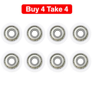 1pc-16pcs 608 ZZ 8x30x8.5mm POM Nylon Round Type Roller Wheel 608ZZ Bearing Pulley Plastic Wheel