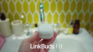 【จัดส่งในกรุงเทพฯ】หูฟังของแท้  LinkBuds Fit หูฟังวอสื่อสาร With Mic หูฟังเล่นเกม หูฟังเบสหนักๆ หูฟังไร้สายกันน้ำ Smartphone Bluetooth earphones Bass หูฟัง type c wireless Earphones  Headphones-Black