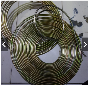 ledeng pipa besi meteran 6mm 1/4" diameter luar steel tubing