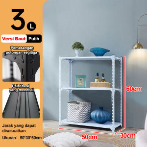 Rak Besi Siku 5 Susun Rak Gudang Rak Dapur Rak Supermarket Rak Besi Serbaguna Rak Aquarium boltless shelves Gratis kaki karet