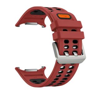 Two-tone Silicone Watch Strap for Samsung Galaxy Watch Ultra2 47mm Soft Silicone Band