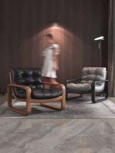 UrbanSpace SG- Nordic Sofa Chair Single Sofa Chair Leisure Lounge Chair Small-sized Lazy Sofa Light Luxury