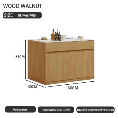 Kitchen island with drawer sideboard kitchen storage cabinet multi-functional kitchen bar table