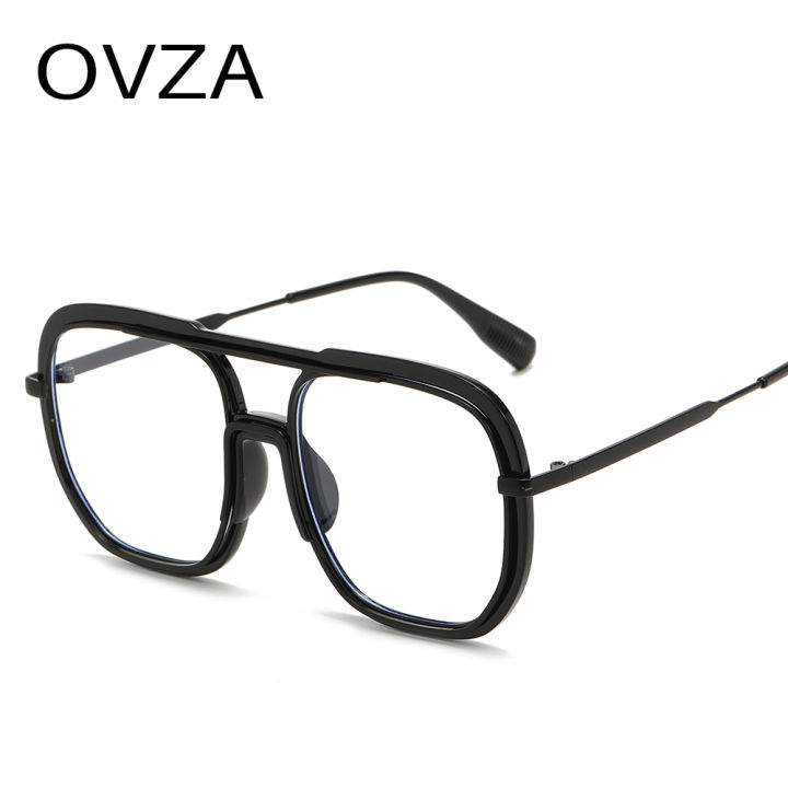 OVZA Fashion Oversized Eyeglasses Frame Women Anti Radiation Glasses Men  Square S1211 Lazada PH