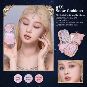 FLOWER KNOWS Moonlight Mermaid Jewelry Blush 5g (Blusher / Gradient Blush On) 01 SNOW GODDESS / 02 MOONLIGHT DAWN / 03 CORAL JELLYFISH / 04 STARMOON TALE / 05 SIREN MELODY Original