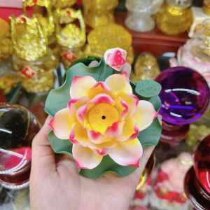 Hoa sen sứ gốm sứ cao cấp dùng cắm nhang trang trí thả bát sen Minh Đường Tụ Thủy siêu đẹp decor trang trí cực xinh yêu.