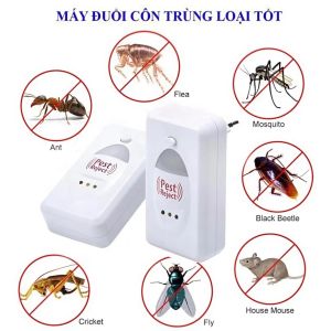 Máy Đuổi Côn Trùng Pest Reject – Sóng Siêu Âm Đuổi Chuột Gián Muỗi Ruồi Kiến – An Toàn Cho Bé