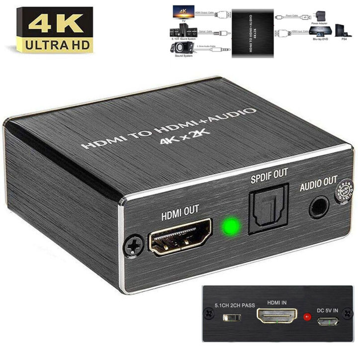 Neoteck HDMI Audio Extractor Converter HDMI to Optical TOSLINK