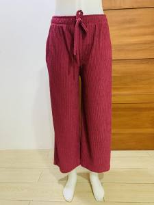 SQUARE PANTS | BARK CREPE FABRIC | PLAIN COLORS | 2 POCKETS