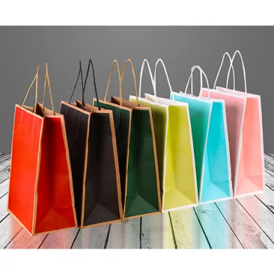 🔥CHEAPEST in LAZADA🔥 Plain Colour Kraft Paper Bag Birthday Paper Bag Shopping Paper Bag Door Gift Paper Bag 牛皮纸 礼品纸