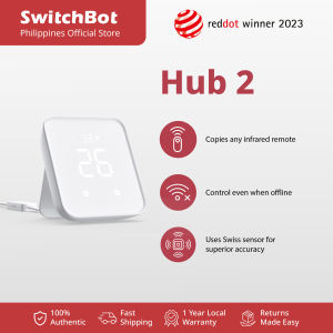 SwitchBot Hub 2 - Smart Home Hub | Matter & IR Control | App Automation | Humidity & Temperature Sensors
