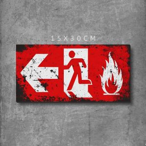 Hiasan dinding kamar aesthetic Poster dinding rambu vintage no smoking area free wifi Pajangan Walldecor