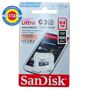 เม็มโมรี่การ์ดSandisk Ultra  MICRO SDXC 64GB Class10 Speed up to 100MB/s