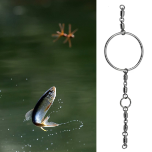 Stainless Steel Swivel Connector Ball Bearing Swivels High Strength Fishing Tackle Accessories Rotating Fishing Swivels