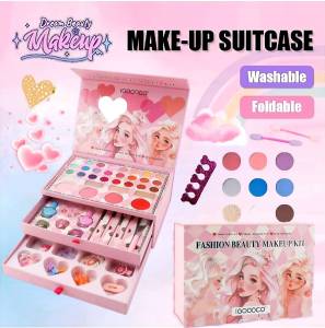 Kids Make Up Set Toys Non-toxic Washable Kids Pretend Play Gift Kit