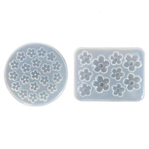 Small Flowers Epoxy Resin Mold Earrings Silicone Mould DIY Crafts Decorations Casting Tool