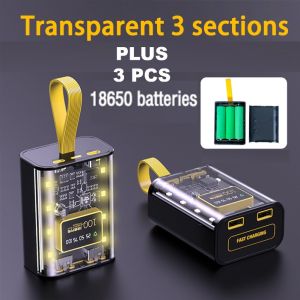 powerbank Box Baterai 18650 fast charging Universal Digital + Baterai powerbank powerbox 65W PD20W Universal Digital power bank powerbox max 10000mah - 20000mah