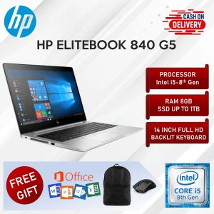 HP Elitebook 840 G5 Laptop i5 8th Gen 8GB RAM 256GB 512GB 1TB SSD 14 Inch Full HD Backlit Keyboard Notebook PC Windows