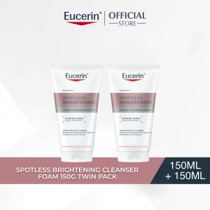 Eucerin Spotless Brightening Cleanser Foam Twinpack (150gx2)